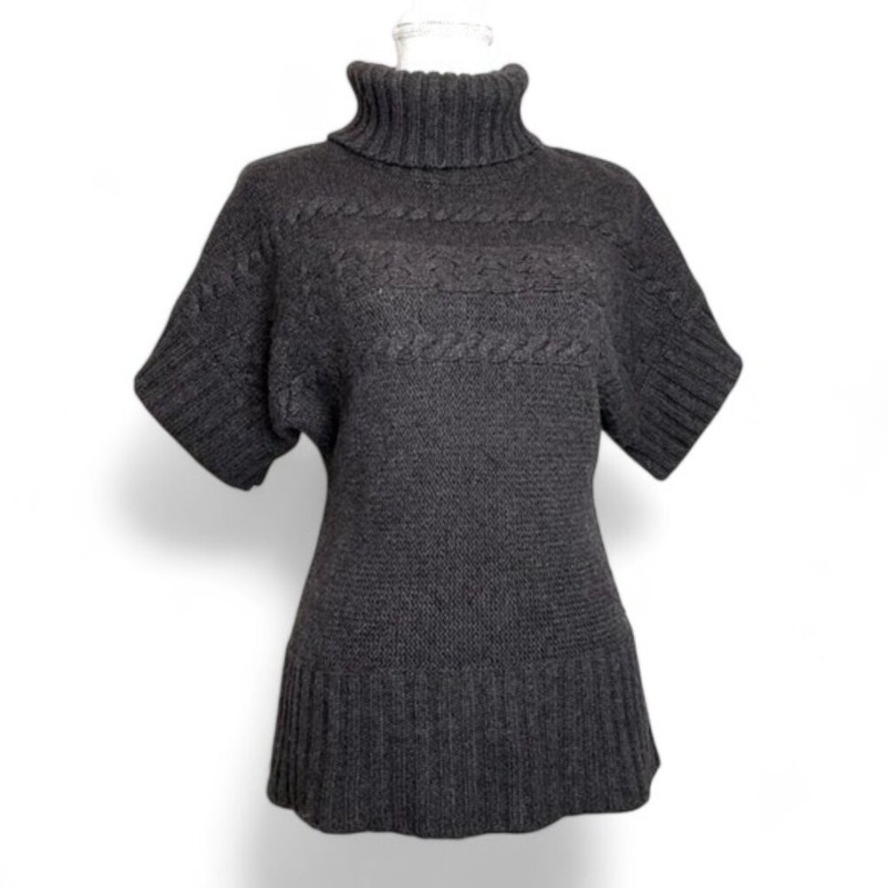 FWM Fenn Wright Manson Chunky Cable Knit Turtleneck Sweater Women's Autumn S